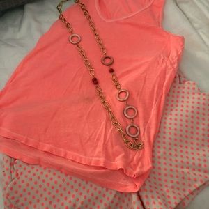 Tank and scalloped shorts